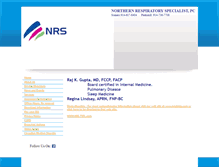 Tablet Screenshot of lungspecialist.com